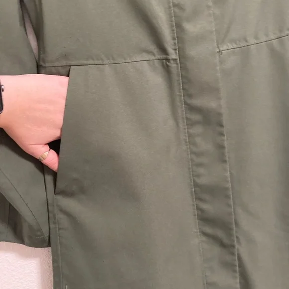 UNIQLO Long Army Green Jacket - XS - Picture 4 of 8